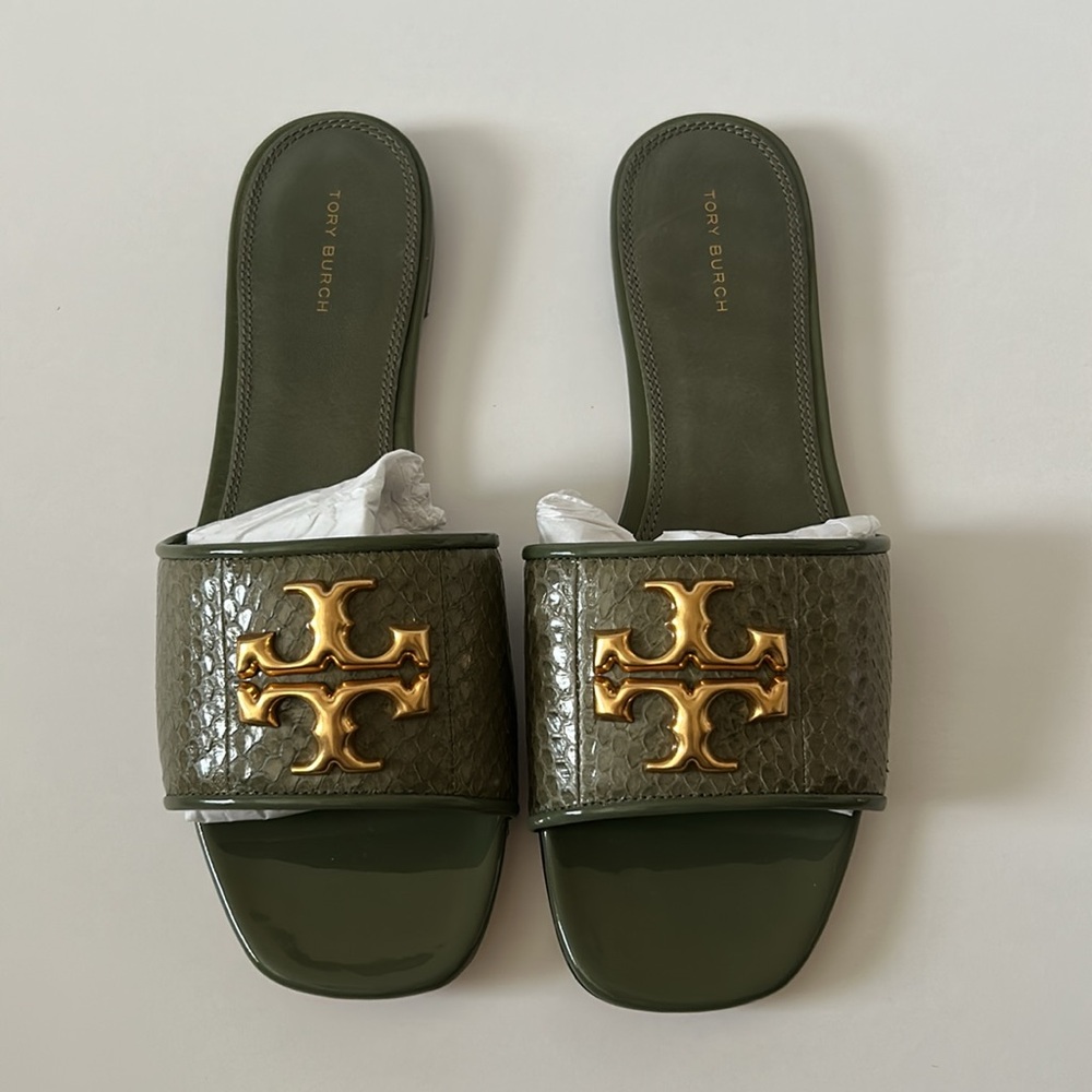 NIB Tory Burch Eleanor Slide Sandals Size 10M
Palm Leaf - Picture 4 of 5